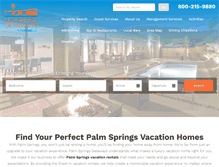 Tablet Screenshot of palmspringsgetaways.com